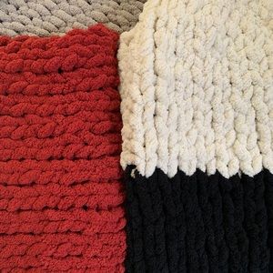 Chunky knit blanket